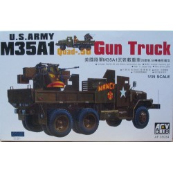 AFV CLUB AF35034 1/35 U.S. Army M35A1 Gun Truck Quad- .50