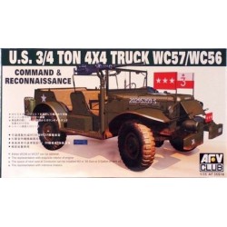 AFV CLUB AF35S16 1/35 U.S. 3/4 ton 4x4 Truck WC57/WC56 Command & Reconnaissance
