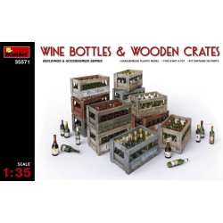 MINIART 35571 1/35 Wine Bottles & Wooden Crates