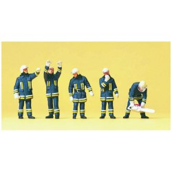 Preiser 10486 HO 1/87 Pompiers, Support Technique - Firemen. Technical support