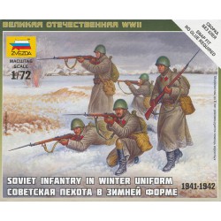 ZVEZDA 6197 1/72 Soviet Infantry in Winter Uniform