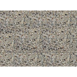 Faller 170626 HO 1/87 Wall card, Exposed aggregate concrete