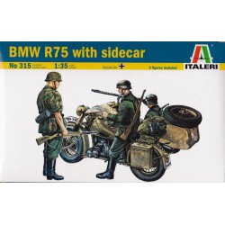 ITALERI 315 1/35 BMW R75 With Sidecar