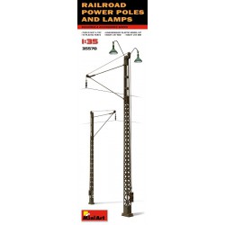 MINIART 35570 1/35 Railway Power Poles & Lamps