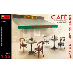 Miniart 35569 1/35 Café Furniture & Crockery