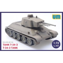 UNIMODELS 444 1/72 T-34-3 Tank