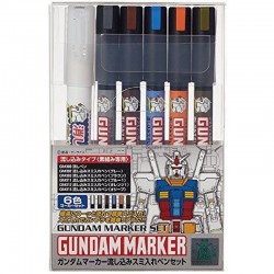 GUNZE AMS122 Gundam Pouring Inking Pen Set