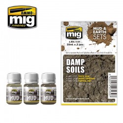 AMMO BY MIG A.MIG-7439 Enamel Damp Soils 3x35ml