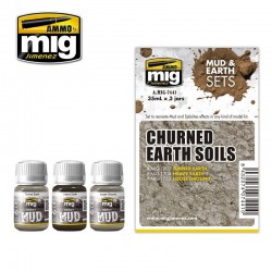 AMMO BY MIG A.MIG-7441 Enamel Churned Earth Soils 3x35ml