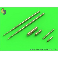 MASTER MODEL AM-48-090 1/48 MiG-17A/P/F (Fresco A, B, C) - 37mm and 23mm gun barrels set & Pitot Tubes