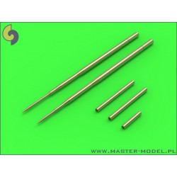 MASTER MODEL AM-48-091 1/48 MiG-17PF (Fresco D) - 23mm gun barrels set & Pitot Tubes