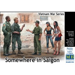 MASTERBOX MB35185 1/35 Somewhere in Saigon,Vietnam War Series