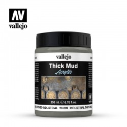 VALLEJO 26.809 Diorama Effects Industrial Thick Mud  Thick Mud Textures 200 ml.
