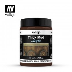 VALLEJO 26.811 Diorama Effects Brown Thick Mud Thick Mud Textures 200 ml.
