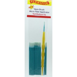 FLEX-I-FILE FFN935004 Teal Medium Tip, Nano Brush Micro Fiber Applicator