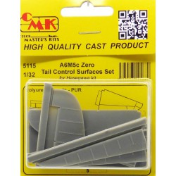 CMK 5115 1/32 A6M5c Zero Tail Control Surfaces for Hasegawa
