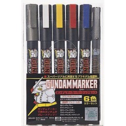 GUNZE AMS105 Gundam Marker Basic 6 Color Set