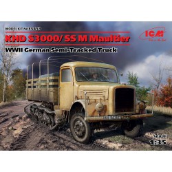 ICM 35453 1/35 KHD S3000/SS M Maultier WWII German Semi-Tracked Truck