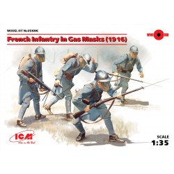 ICM 35696 1/35 French Infantry in Gas Masks 1918