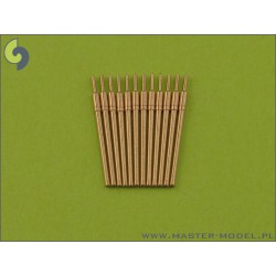 MASTER MODEL SM-350-056 1/350 USN 3in/50 (7.62 cm) barrels (12pcs) - used in many USN warships from 1915 to 1945 (fit to Trumpet