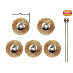 PROXXON 28962 Brass brushes, cups and wheels