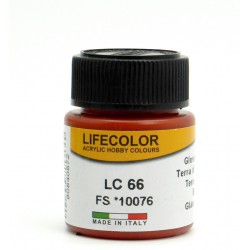 LifeColor LC66 Terre de Sienne Brillant – Gloss Raw Sienna FS10076 - 22ml