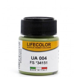 LifeColor UA004 Vert Intérieur – Interior Green FS34151 - 22ml