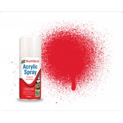 HUMBROL AD6019 Peinture Spray 19 Rouge Vermillon Brillant – Bright Red Gloss 150ml