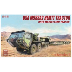 Modelcollect UA72083 1/72 USA M983A2 HEMTT Tractor with M870A1 Semi-Trailer