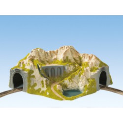 NOCH 05130 HO 1/87 Tunnel, Curved, Single Track, 41 x 37 cm