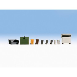 NOCH 14825 HO 1/87 Waste Containers & Ashcans