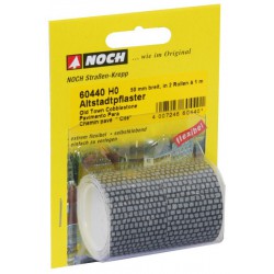 NOCH 60440 HO 1/87 Old Town Cobblestone, 100 x 5 cm (delivered in 2 rolls)