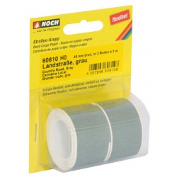 NOCH 60610 HO 1/87 Country Road, grey, 200 x 4,8 cm (delivered in 2 rolls)