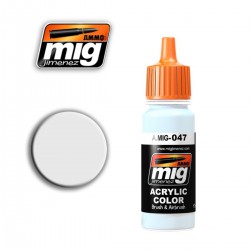 AMMO BY MIG A.MIG-0047 ACRYLIC COLOR Satin White 17 ml.