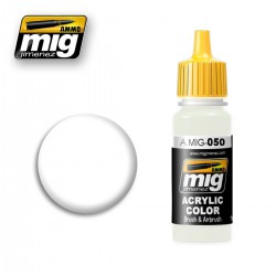 AMMO BY MIG A.MIG-0050 ACRYLIC COLOR Matt White 17 ml.