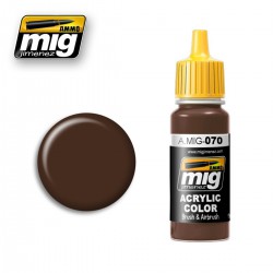 AMMO BY MIG A.MIG-0070 Acrylic Color Medium Brown 17ml