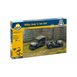 ITALERI 7506 1/72 Willys Jeep 1/4 ton 4x4 2pcs