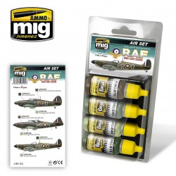 AMMO BY MIG A.MIG-7215 RAF WWII Early Colors 4x17ml