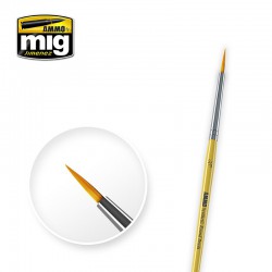 AMMO BY MIG A.MIG-8612 2/0 Synthetic Round Brush 