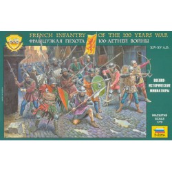 ZVEZDA 8053 1/72 French Infantry of the Hundred Years War XIV-XV A.D.