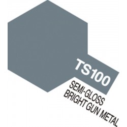 TAMIYA 85100 Peinture Bombe - Spray TS-100 Gun Metal Clair Gloss 100ml