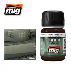 AMMO BY MIG A.MIG-1202 STREAKING Grime for Panzer Grey 35 ml.