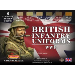 LifeColor CS41 Camouflage Set British Infantry Uniforms WWII