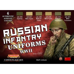 LifeColor CS42 Camouflage Set Russian Infantry Uniforms WWI
