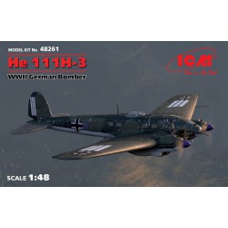 ICM 48261 1/48 He 111H-3 WWII German Bomber (100% new molds)