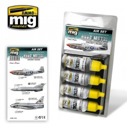 AMMO BY MIG A.MIG-7216 BARE METAL AIRCRAFT COLORS 4x17ml