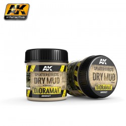 AK INTERACTIVE AK8027 SPLATTER EFFECTS DRY MUD - 100ml (ACRYLIC)