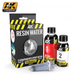 AK INTERACTIVE AK8043 RESIN WATER 2-COMPONENTS EPOXY RESIN - 375ml