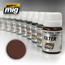 AMMO BY MIG A.MIG-1500 FILTER Brown for White 35 ml.