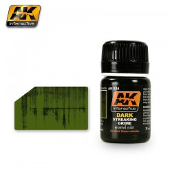 AK INTERACTIVE AK024 STREAKING GRIME FOR DARK VEHICLES 35ml